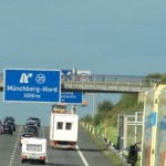 Reisemobil auf der Autobahn