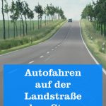 Autofahren auf Landstraße